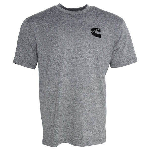Cummins Unisex T-Shirt Short Sleeve Sport Gray Cotton Blend Tagless Tee - 4XL CMN4772 - main